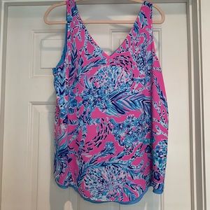 Lilly Pulitzer Florin reversible top EUC size L